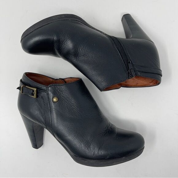 Hispanitas Ankle Boots Black Leather Shooties Side Zip Women's EU 36 - Picture 4 of 11